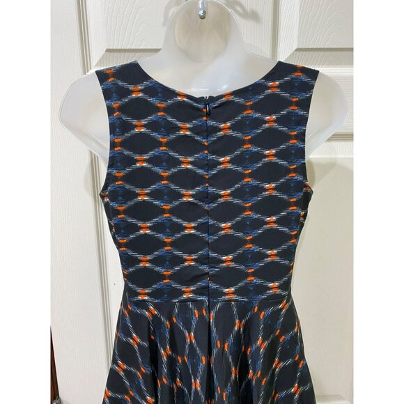 Mia Joy Women’s Sleeveless Hi-Low Ruffled Hem Dress Size 4 Black Multi Pattern - Picture 9 of 9